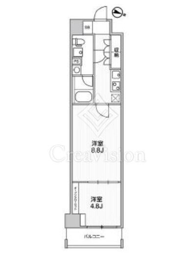 ベルシード板橋本町プレミアⅡ　903号室　間取り