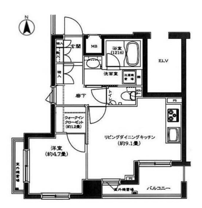 コンフォリア西早稲田　804号室　間取り