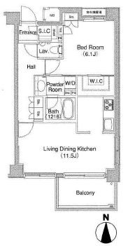 コンフォリア西早稲田　305号室　間取り