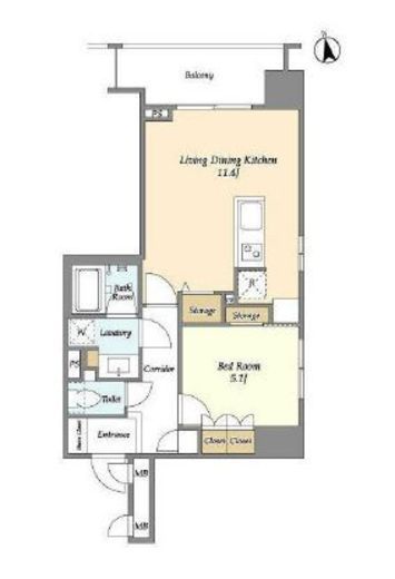 コンフォリア西早稲田　402号室　間取り