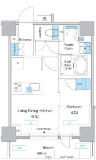 プレディアコート板橋　202号室　間取り