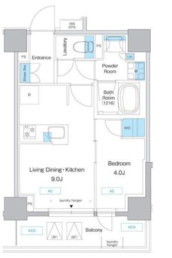 プレディアコート板橋　402号室　間取り