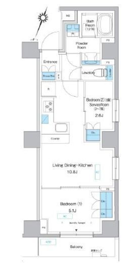プレディアコート板橋　505号室　間取り