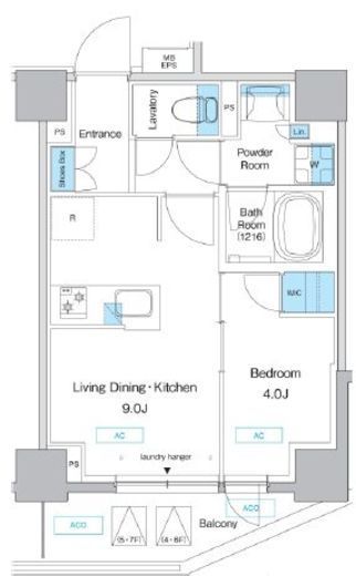 プレディアコート板橋　702号室　間取り