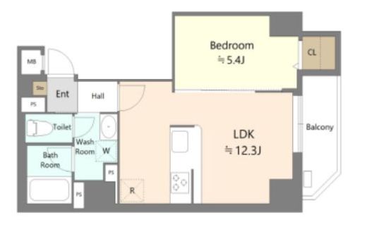 Alivis本郷三丁目　1102号室　間取り