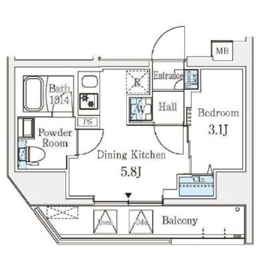 クラリティア文京湯島　303号室　間取り