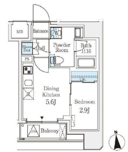 クラリティア文京湯島　401号室　間取り