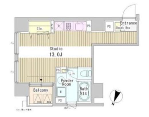 クラリティア文京湯島　504号室　間取り