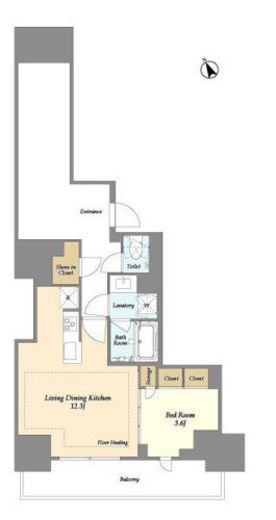 オアーゼ日暮里レジデンス　243号室　間取り