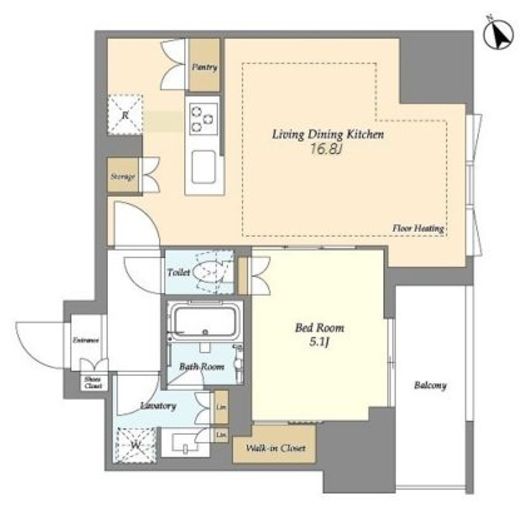 オアーゼ日暮里レジデンス　342号室　間取り