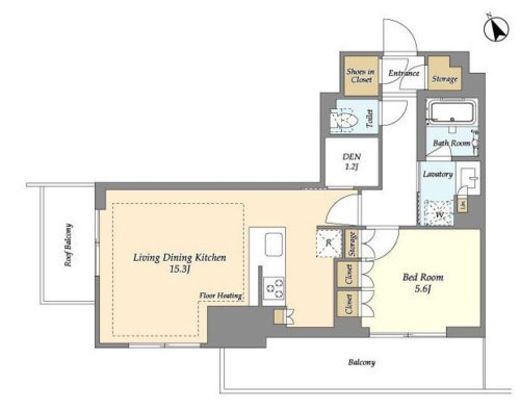 オアーゼ日暮里レジデンス　817号室　間取り