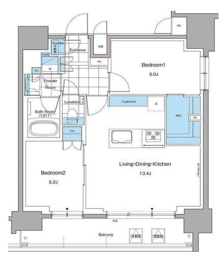 ルフォンプログレ本郷三丁目　1102号室　間取り