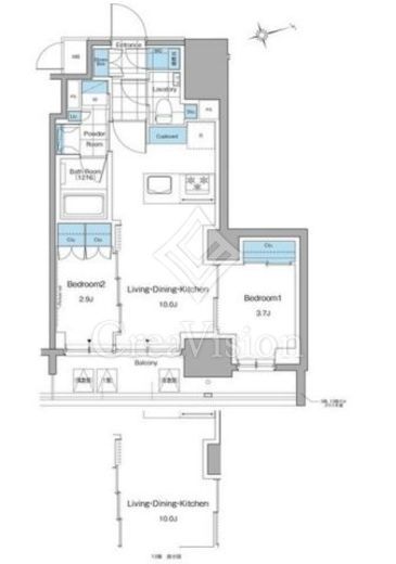 ルフォンプログレ本郷三丁目　904号室　間取り