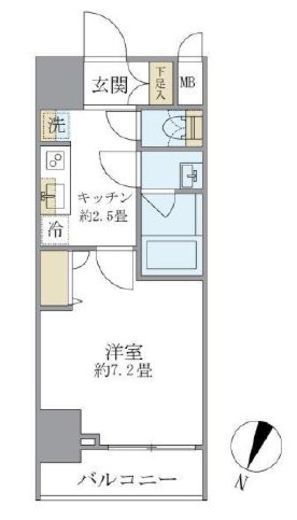 エレミ本蓮沼　207号室　間取り