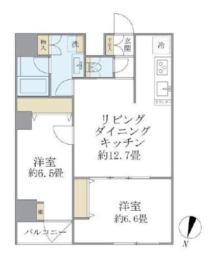 エレミ本蓮沼　208号室　間取り