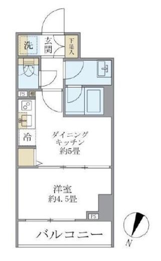 エレミ本蓮沼　402号室　間取り