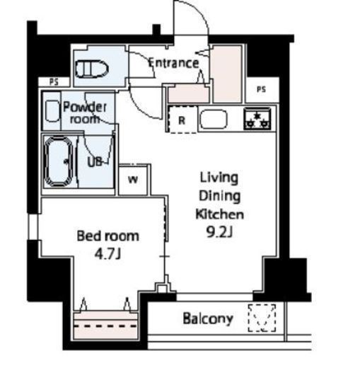 Dear WAN Court 王子飛鳥山　503号室　間取り