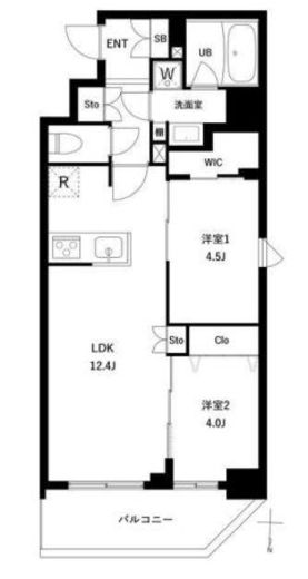 アーバンパーク日暮里Ⅱ　501号室　間取り