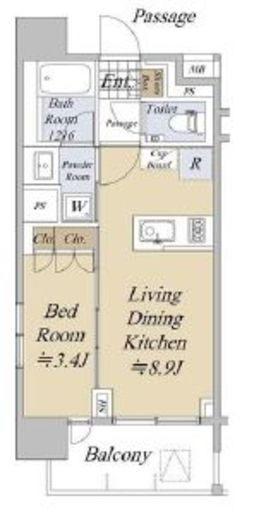 オープンレジデンシア本郷壱岐坂　202号室　間取り