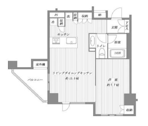 レグノ・ラフィネ南青山　1002号室　間取り