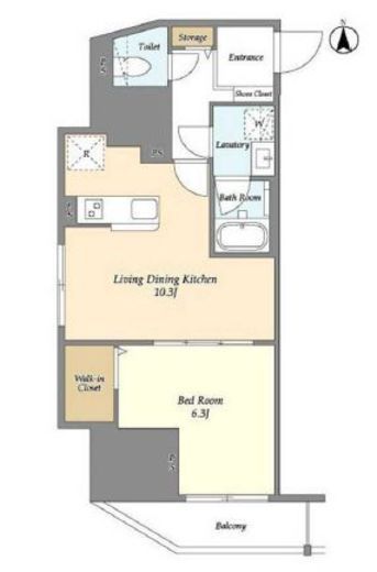 スコレサイト池袋　501号室　間取り