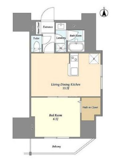 スコレサイト池袋　603号室　間取り