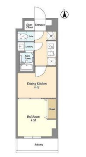 グランカーサ尾久　505号室　間取り