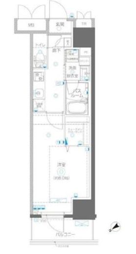 アルファレジデンシア南千住　1104号室　間取り