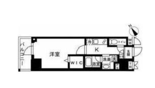 アルファレジデンシア南千住　1405号室　間取り