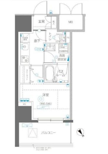 アルファレジデンシア南千住　409号室　間取り
