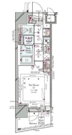 コンシェリア東京 HIGASHIJUJO RESIDENCE　401号室　間取り