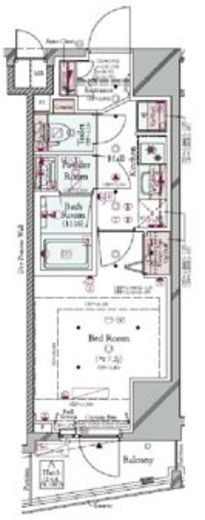 コンシェリア東京 HIGASHIJUJO RESIDENCE　702号室　間取り