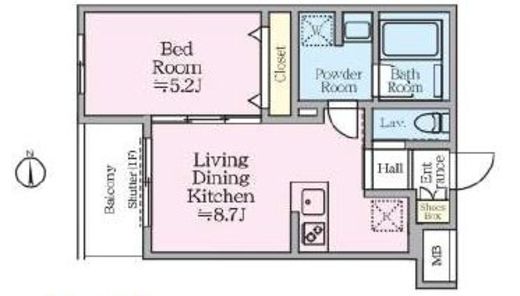 アイルグランデ赤羽　101号室　間取り