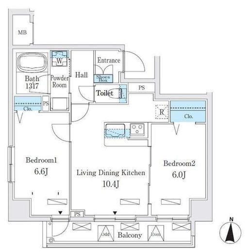 クラリティア板橋本町　301号室　間取り