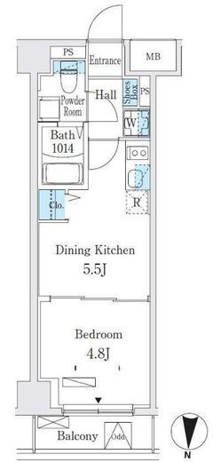 クラリティア板橋本町　303号室　間取り