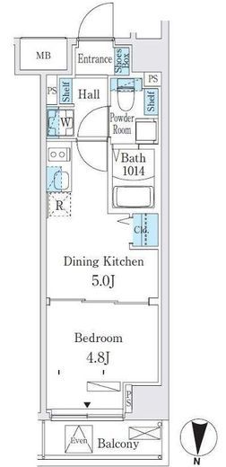 クラリティア板橋本町　402号室　間取り