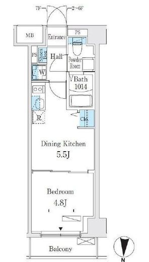 クラリティア板橋本町　703号室　間取り