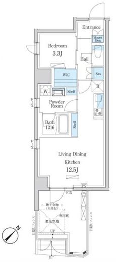 デュオフラッツ板橋大山　101号室　間取り