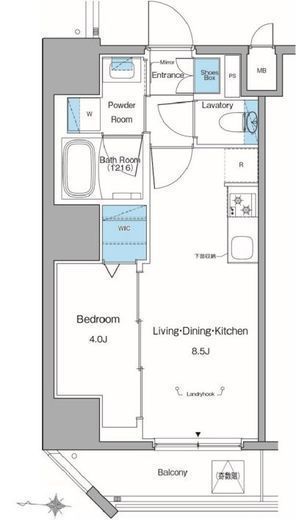 ルフォンリヴェント池袋　502号室　間取り