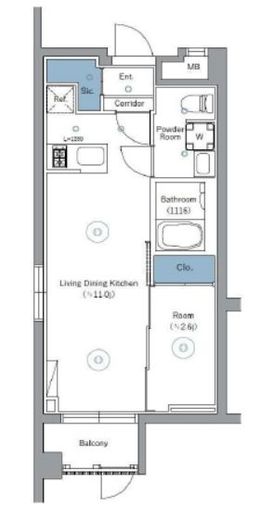 SYFORME NEXT IKEBUKURO WEST (シーフォルムネクスト池袋ウエスト)　101号室　間取り