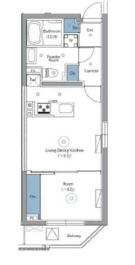 SYFORME NEXT IKEBUKURO WEST (シーフォルムネクスト池袋ウエスト)　102号室　間取り