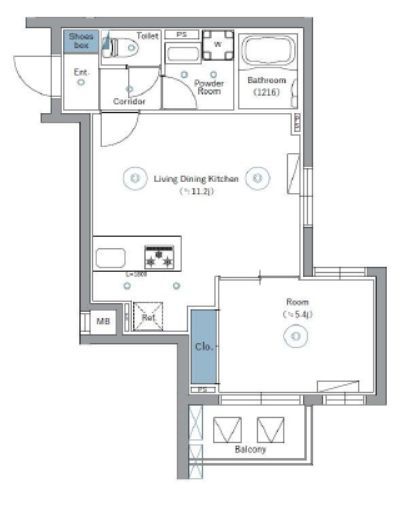 SYFORME NEXT IKEBUKURO WEST (シーフォルムネクスト池袋ウエスト)　203号室　間取り
