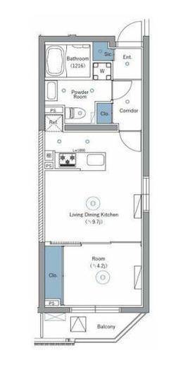 SYFORME NEXT IKEBUKURO WEST (シーフォルムネクスト池袋ウエスト)　302号室　間取り