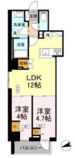 ロイジェント南池袋　101号室　間取り