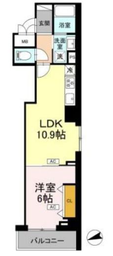 ロイジェント南池袋　302号室　間取り