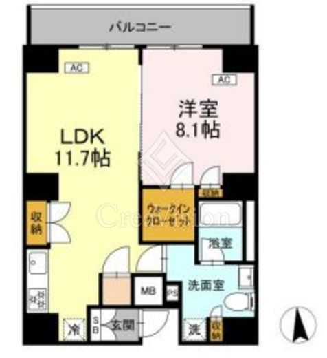 VIOR文京関口　1101号室　間取り