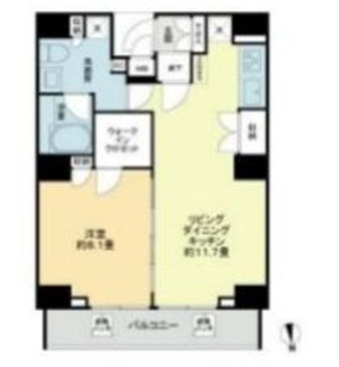 VIOR文京関口　1301号室　間取り