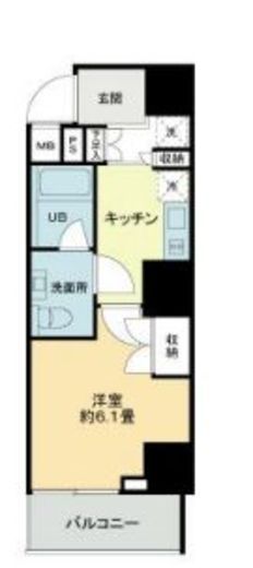 VIOR文京関口　802号室　間取り