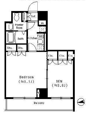 パークキューブ四谷三丁目　101号室　間取り