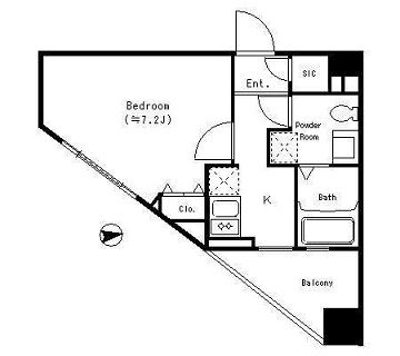 パークキューブ四谷三丁目　416号室　間取り